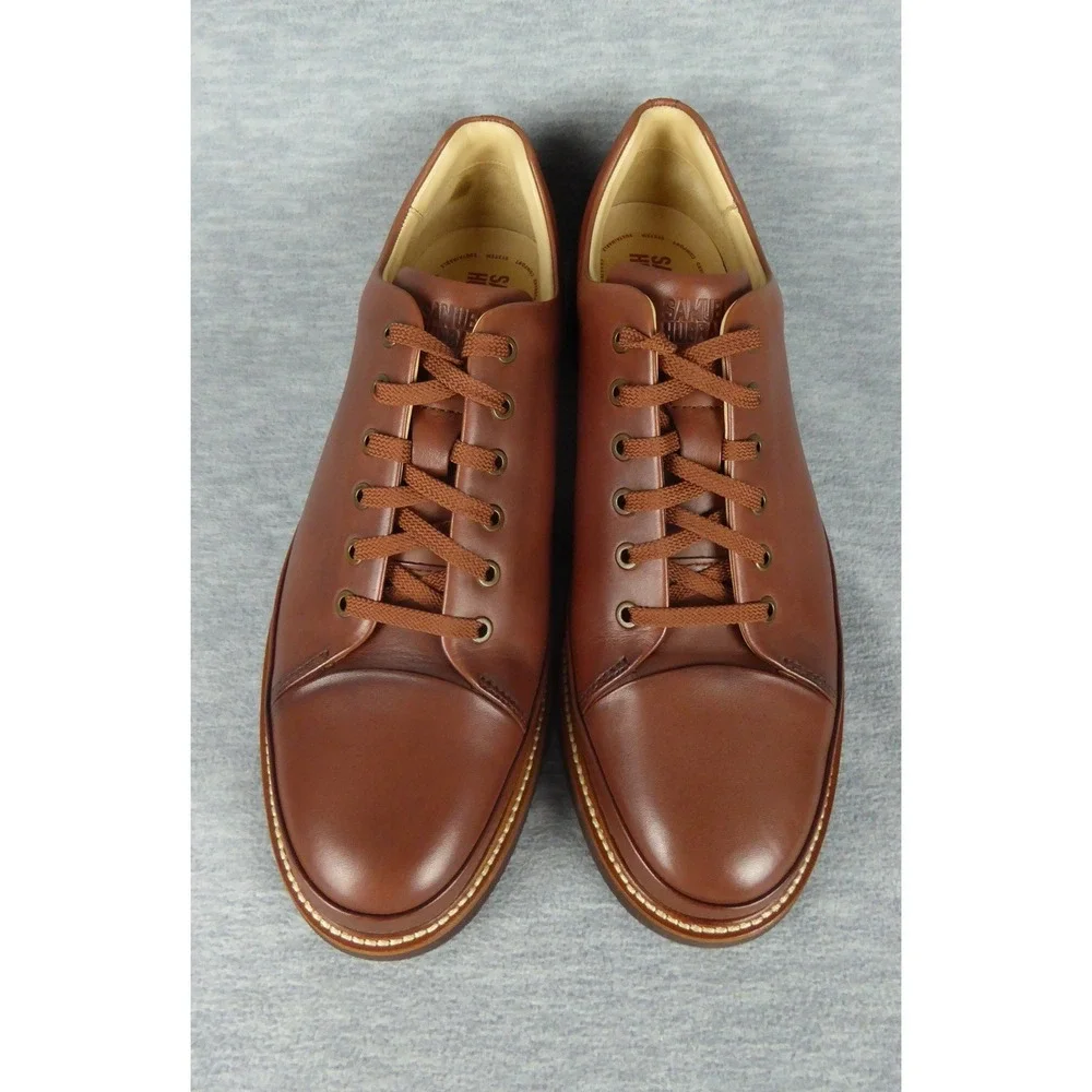 Samuel Hubbard Dress Fast Mens 13 M Cognac Leather Oxford Shoes M1310-165